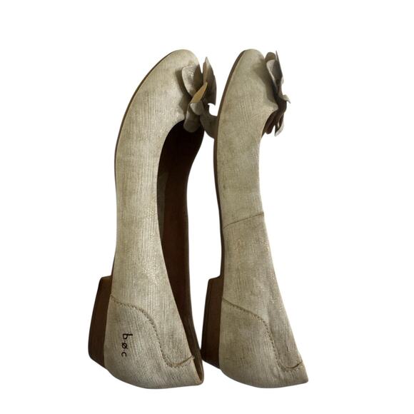 BOC Born Concept Emalia Womens 9.5 Beige & Metallic Gold Ballet Flats #5630 - Picture 7 of 13